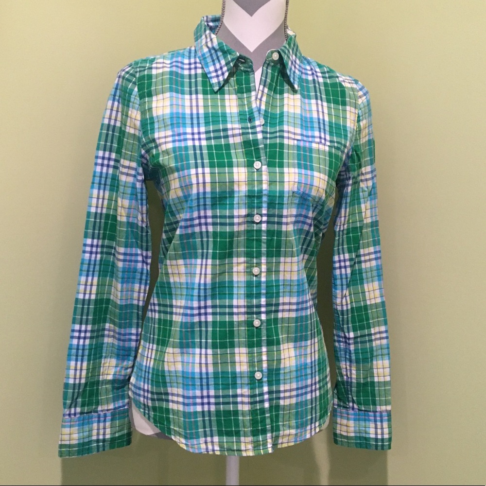 New Gap plaid button up